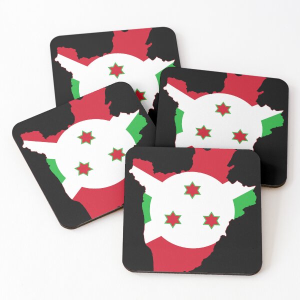 Item preview, Burundi Map designed and sold by feether-store.