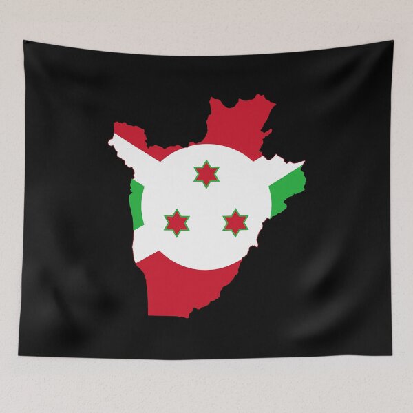Item preview, Burundi Map designed and sold by feether-store.