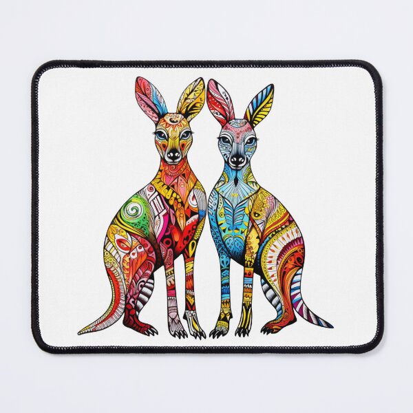 Item preview, Colorful Patterned Kangaroos designed and sold by liana campbell.