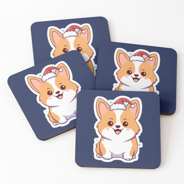 Item preview, Cute Christmas Kawaii Corgi designed and sold by SwanAndStone.