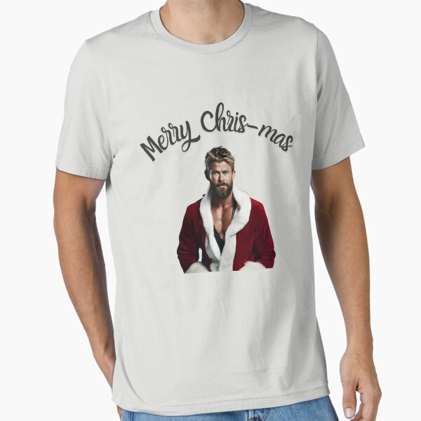 Item preview, Chris Hemsworth Merry Chris-mas funny joke designed and sold by JonnyDesigns.