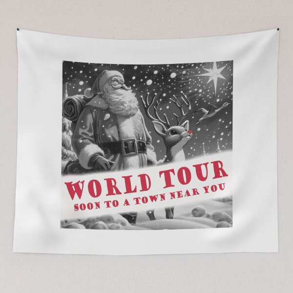 Item preview, Santa's world Tour featuring Rudolph designed and sold by jamdoodle.