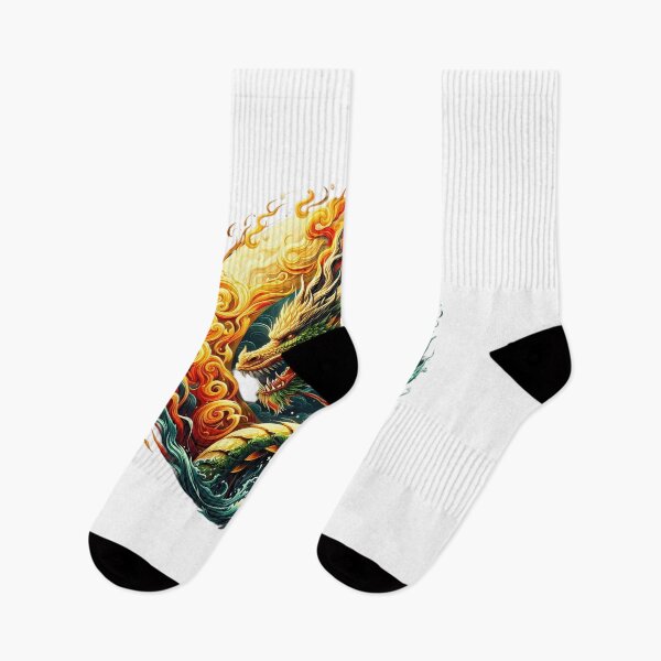 Item preview,  Eternal Dance of the Flame-Wave Dragon designed and sold by Pixel Dome.