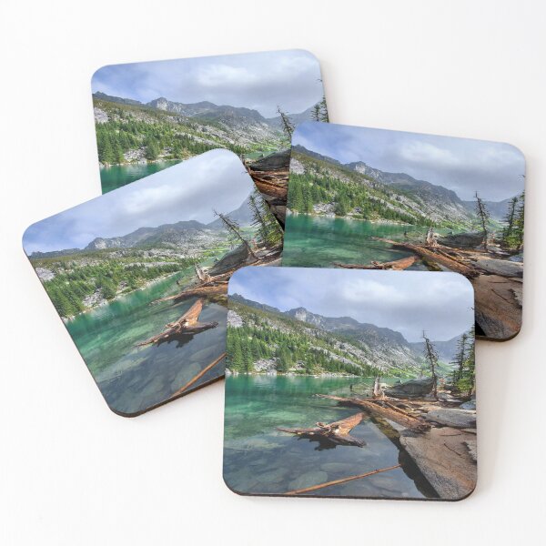 Item preview, Logs at Colchuck Lake designed and sold by rebecca-rabbbit.