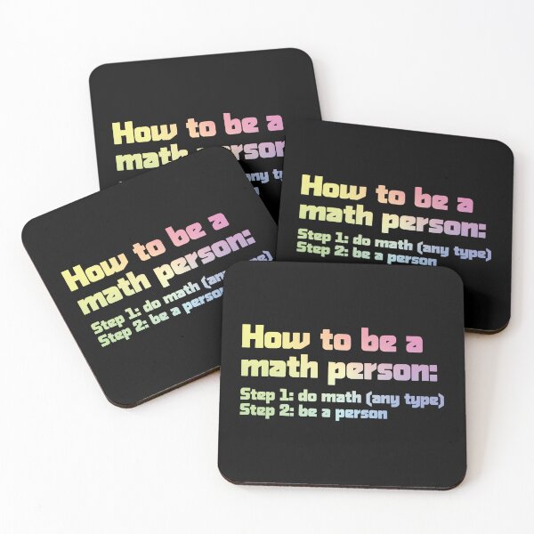 Item preview, How To Be A Math Person - Funny Math Joke designed and sold by ScienceCorner.