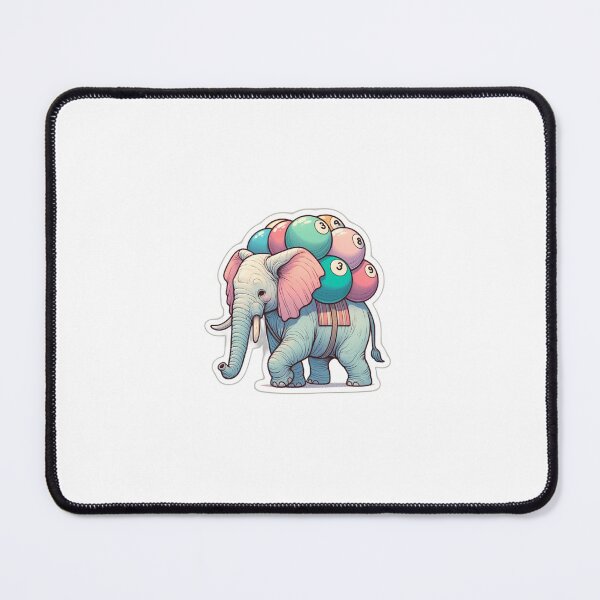 Item preview, Reflective Ivory Burden: Elephant Hauling Billiard Balls designed and sold by daneko.