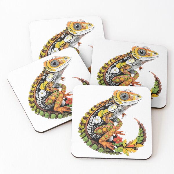 Item preview, Lizzie the Lizard in her fall colors designed and sold by liana campbell.