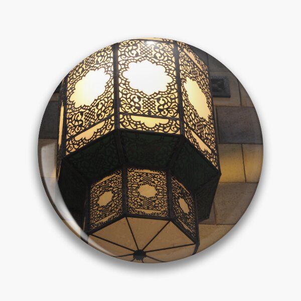 Item preview, beautiful geometric design gold chandelier on the pattern design wall designed and sold by MubaraksArt.