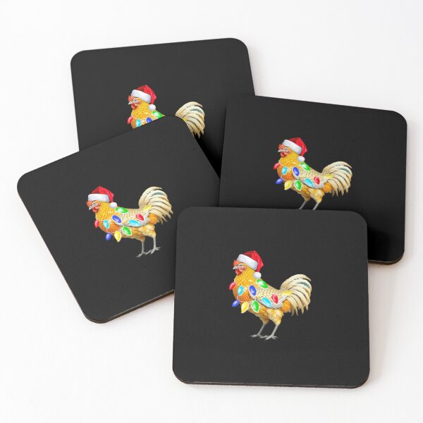 Item preview, Funny Christmas Chicken with a Santa Hat  designed and sold by PG Illustration.