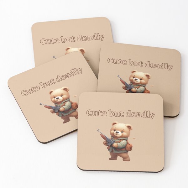 Item preview, Cute but deadly funny teddy bear designed and sold by JonnyDesigns.