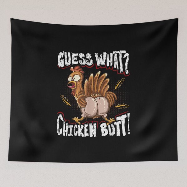Item preview, Guess What? Chicken Butt! Farmer Joke  designed and sold by rewingjadeArt.