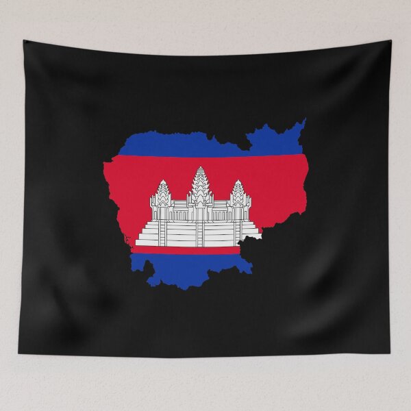 Item preview, Cambodia Map designed and sold by feether-store.
