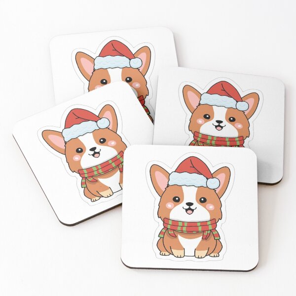 Item preview, Cute Christmas Kawaii Corgi designed and sold by SwanAndStone.