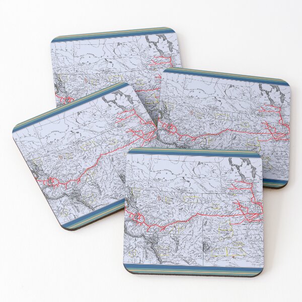 Item preview, Northern Pacific Railroad Map c.1900 designed and sold by Chuck Mountain Poster Art.