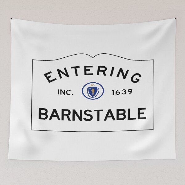Item preview, Entering Barnstable Road Sign - Barnstable, Massachusetts designed and sold by SouthShorePics.