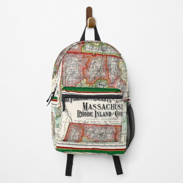 Item preview, National Publishers Map of Massachusetts, Rhode Island and Connecticut designed and sold by Chuck Mountain Poster Art.
