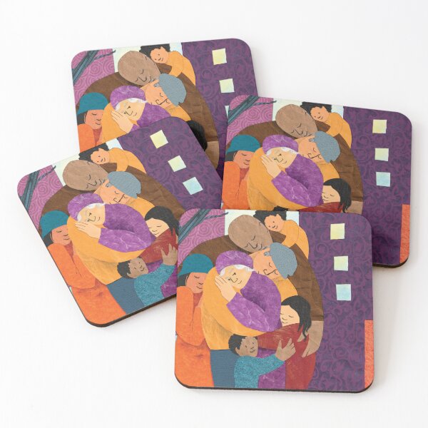 Item preview, Family Hug in the City (Detail from "At Home") designed and sold by KongaLine.