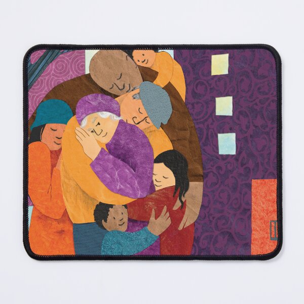 Item preview, Family Hug in the City (Detail from "At Home") designed and sold by KongaLine.