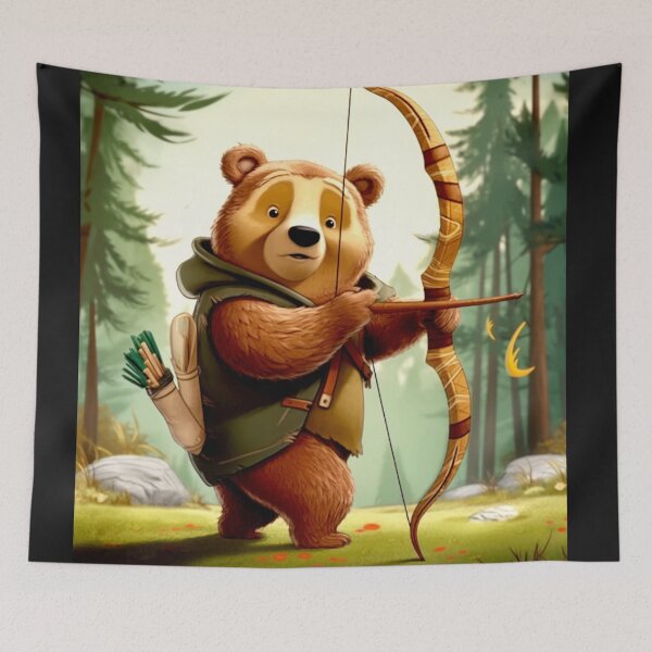Item preview, Archer Bear - Bandit designed and sold by Highlandkings.