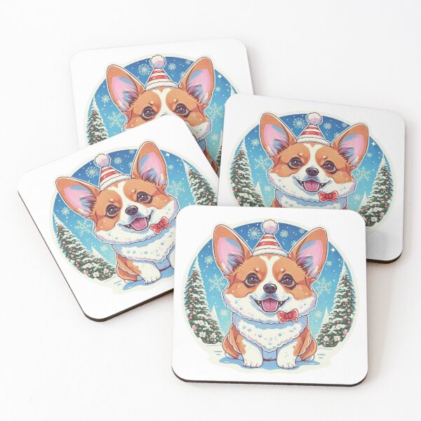 Item preview, Cute Cartoon Christmas Corgi designed and sold by SwanAndStone.