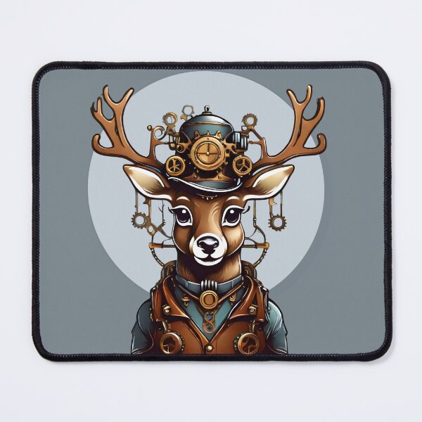 Item preview, Steampunk Reindeer Vintage Retro Style designed and sold by MusesWhispers.