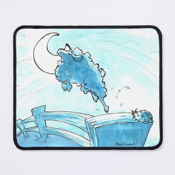 Item preview, Sheep jumping a fence designed and sold by BleuGrenat.