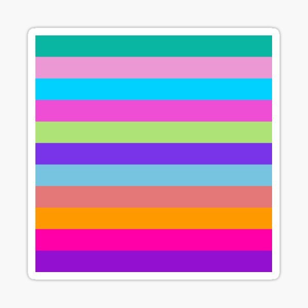 Colorful gradient pride color art creative LGBTQ illustration Sticker