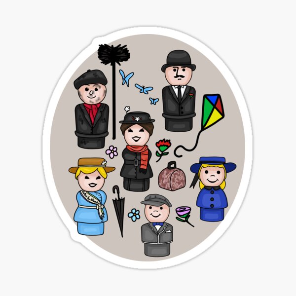 Item preview, Mary Poppins All-Over Print designed and sold by Unhinged Heather.