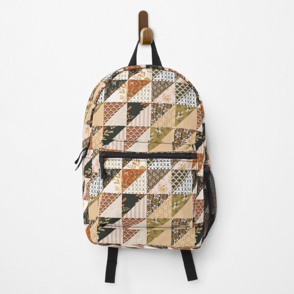 Item preview, Patchwork in warm autumn palette designed and sold by FrancesPoff.