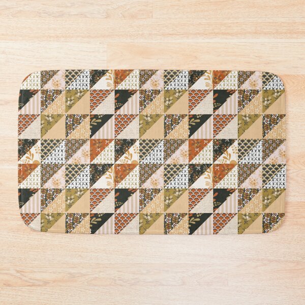 Item preview, Patchwork in warm autumn palette designed and sold by FrancesPoff.