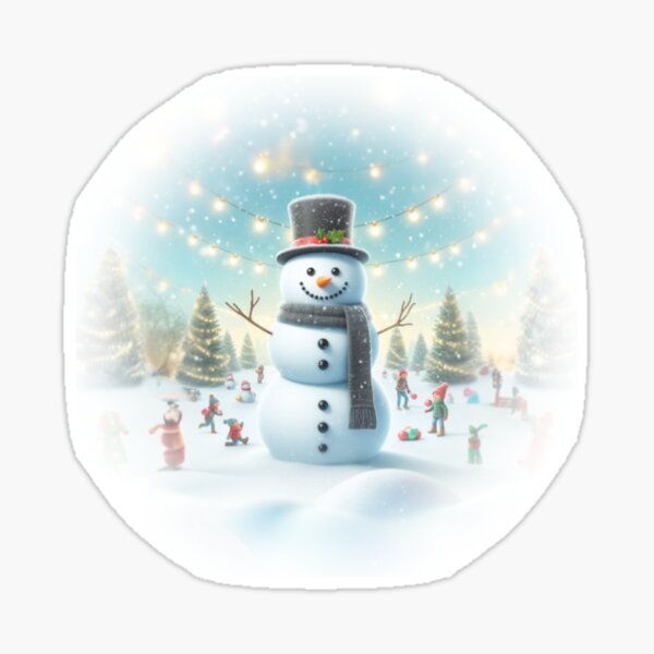 Item preview, Snowman in Xmas designed and sold by sinemsworld1.