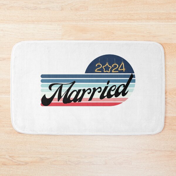 Item preview, Wife Est 2024 Just Married Honeymoon Wedding Couples designed and sold by Miumed.