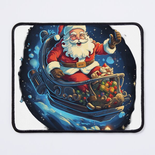 Item preview, Rocket Sleigh, Santa Claus, Festive Christmas, Night Sky, Vibrant Holiday, Twinkling Stars, Joyful Celebration designed and sold by Huycao211.