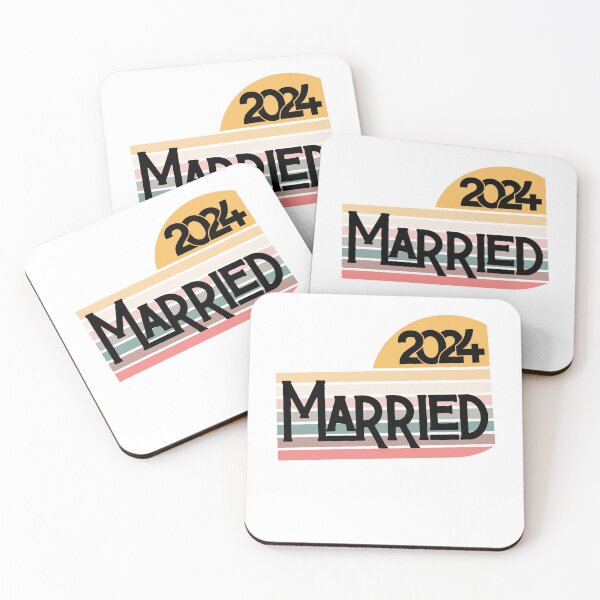 Item preview, Wife Est 2024 Just Married Honeymoon Wedding Couples designed and sold by Miumed.