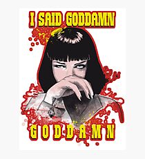 Uma Thurman, Pulp Fiction Photographic Print