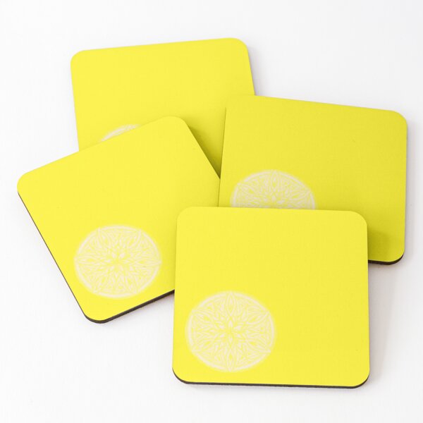 Item preview, Flower of Life Color Palette Mandalas : 12 - Canary Yellow designed and sold by SonoSonoStudio.