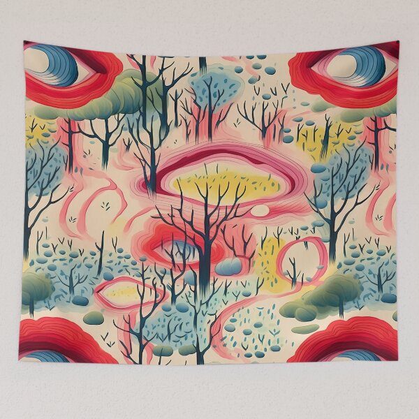 Item preview, Abstract Colorful Flowers Unique Art Style 2 designed and sold by CareToCanvas.
