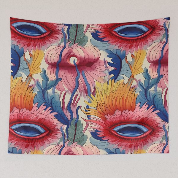 Item preview, Abstract Colorful Flowers Unique Art Style 4 designed and sold by CareToCanvas.