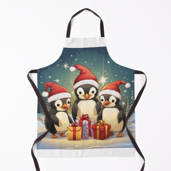 Item preview, Whimsical Christmas Penguins: Adorable Santa Hats, Gift Exchange, Holiday Cheer designed and sold by Huycao211.