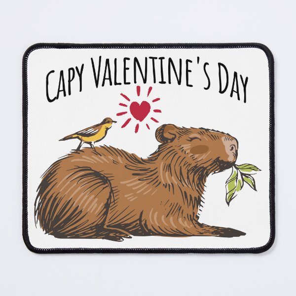 Item preview, Capy Valentine's Day Adorable Capybara design designed and sold by LuxindaSwirl.