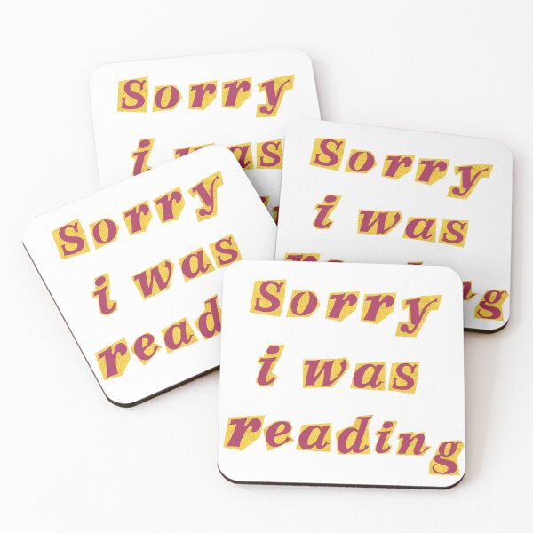 Item preview, Sorry I Was Reading Cutout Letters designed and sold by TRENDISTA.