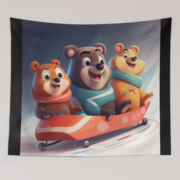 Item preview, Bobsleigh Bears Brocoli designed and sold by Highlandkings.