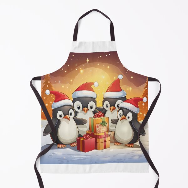 Item preview, Whimsical Christmas Penguins: Adorable Santa Hats, Gift Exchange, Holiday Cheer designed and sold by Huycao211.