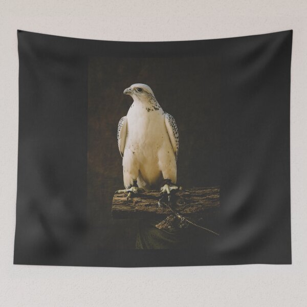 Item preview, Shadowfax the Gyrfalcon designed and sold by MotherofFalcons.