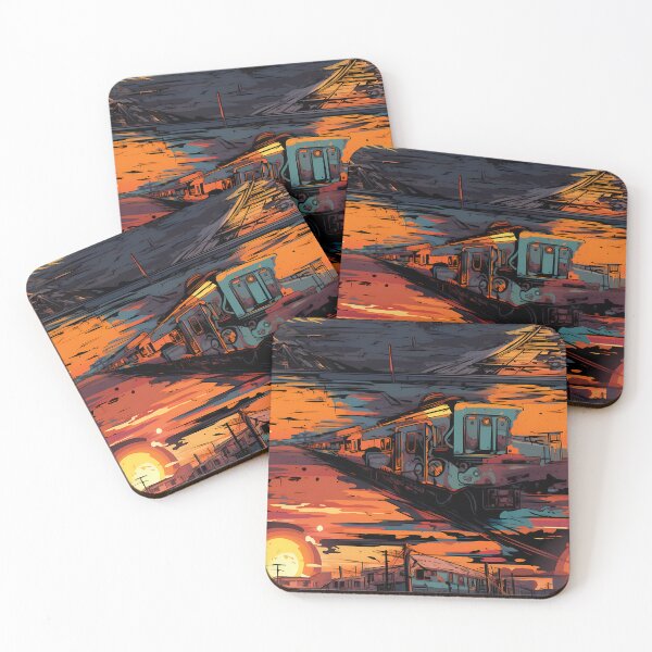 Item preview, Graffiti Train Dystopian Art #13 designed and sold by CareToCanvas.