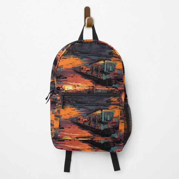 Item preview, Graffiti Train Dystopian Art #13 designed and sold by CareToCanvas.