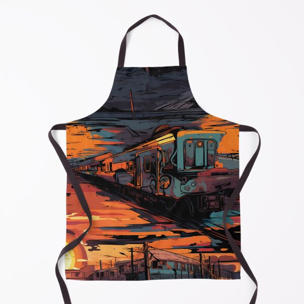 Item preview, Graffiti Train Dystopian Art #13 designed and sold by CareToCanvas.