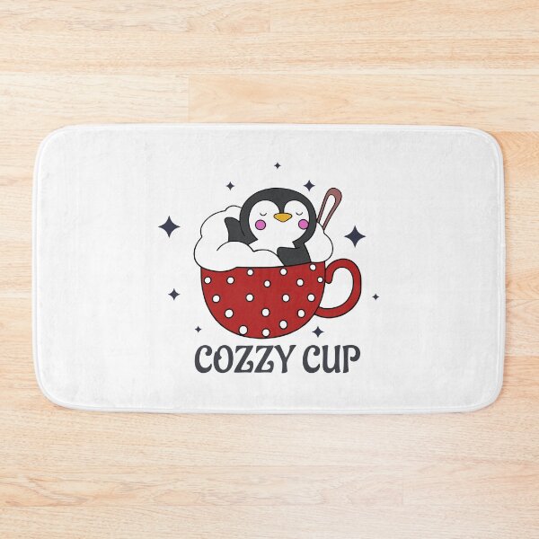 Item preview, Penguin in a Red Cozzy Cup designed and sold by YLinDesign.