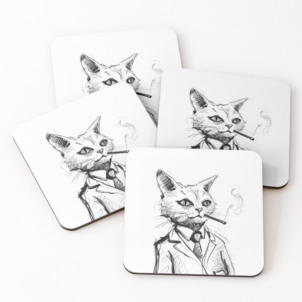 Item preview, Smoker kitty designed and sold by PricklyPeanut.