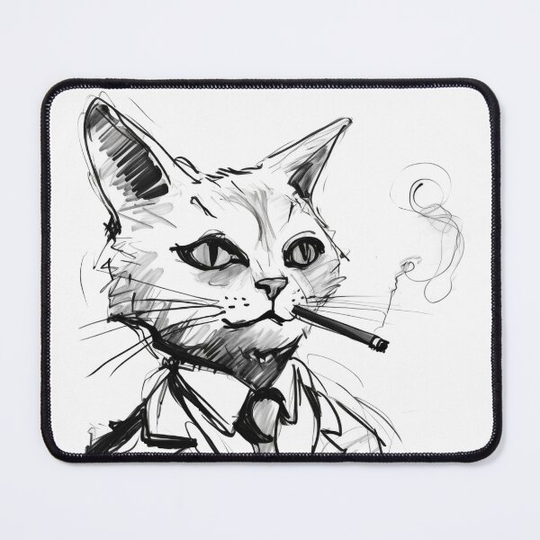 Item preview, Smoker kitty designed and sold by PricklyPeanut.